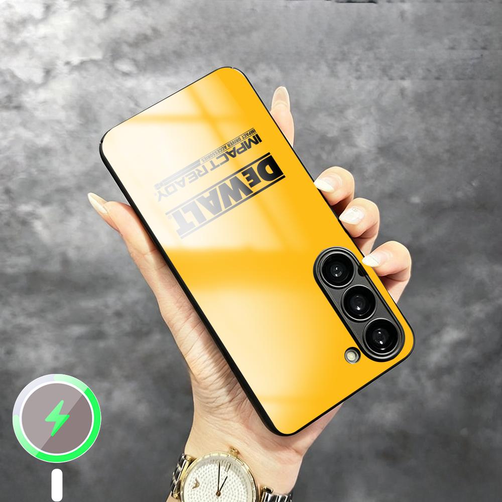 Glass Bed - ファッショナブルでクールなデウォルトデザインのスマホケース、Samsung S26 S25 S24 S23 S22