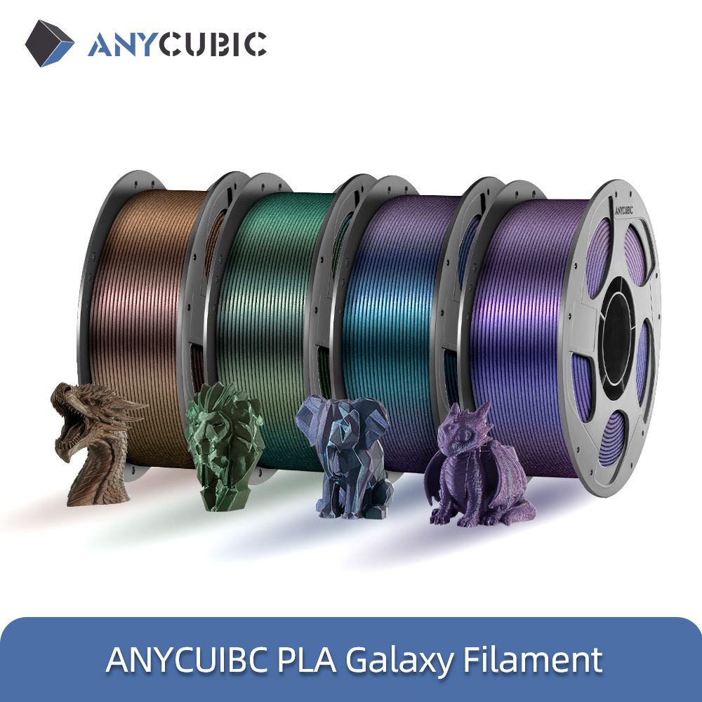 Filament 1.75 - ANYCUBIC PLA Galaxyフィラメント スターリーエフェクト 3Dプリンターフィラメント ダイナミックカラー