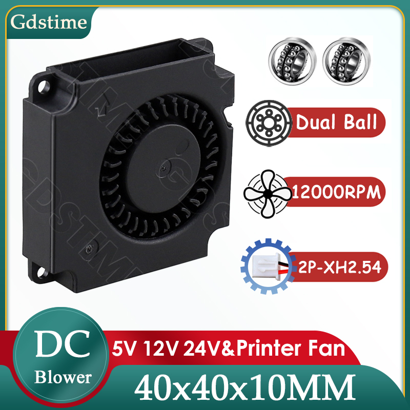 Hotend Assembly - Gdstime 4010ファン 24V 12V 5V 40MM×10MM