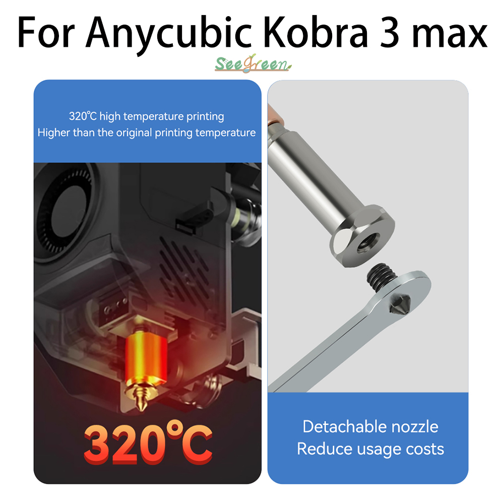 Hotend 0.4Mm - 新しいアップグレードノズル Anycubic Kobra 3 最大ノズルホットエンド Kobra
