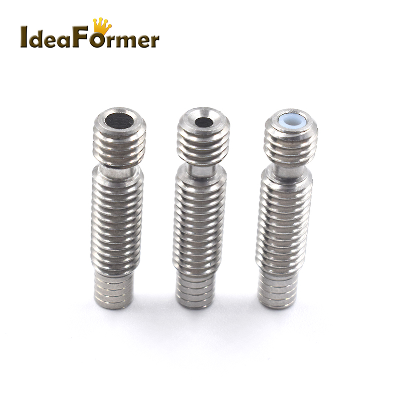 Direct Drive Extruder - スロート-ステンレス鋼の3Dプリンター部品,高さ26mm,v6用,短い距離の延長,熱ハウジング付き,1.75 /3.00mm
