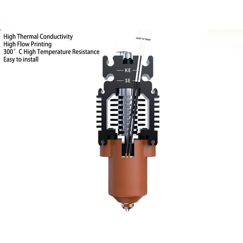 60W高流量セラミック加熱ブロックキットクイックスワップノズ - High Flow Ceramic Hotend のレビューと価格
