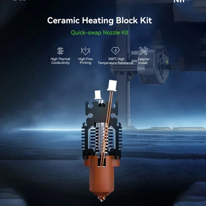 60W高流量セラミック加熱ブロックキットクイックスワップノズ - High Flow Ceramic Hotend のレビューと価格