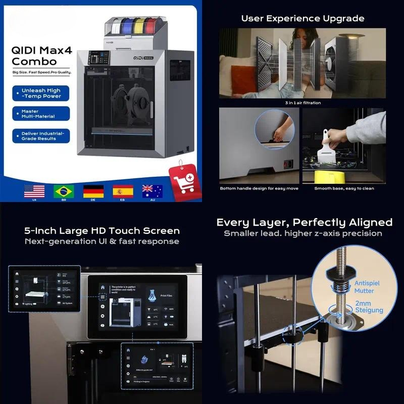 2026年、QIDI MAX4コンボCoreXY 3Dプリン - 3D Printer のレビューと価格