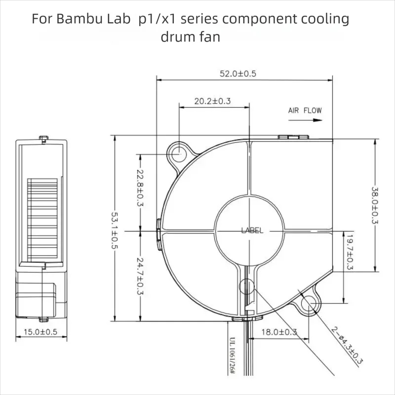 P1/X1シリーズ フロントハウジングアセンブリ 5015  - Hotend Assembly のレビューと価格