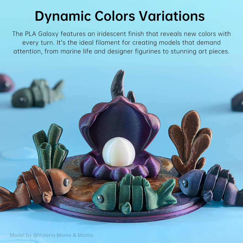 ANYCUBIC PLA Galaxyフィラメント スターリ - Filament 1.75 のレビューと価格