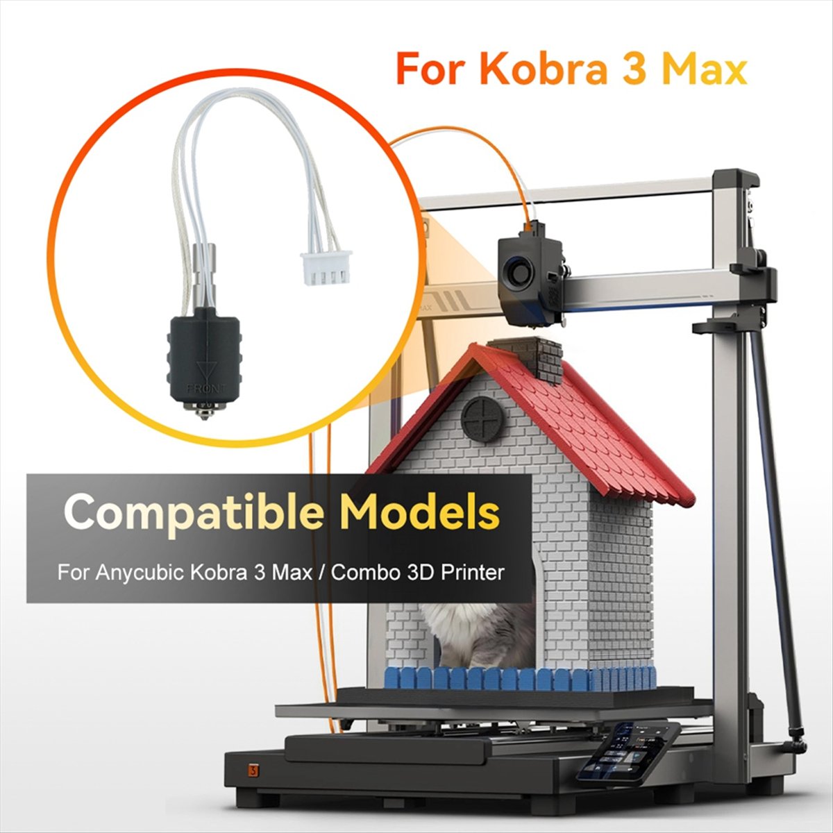 A64I 3 マックスホットエンド用統合硬化鋼ノズルサーミス - Hotend 0.4Mm のレビューと価格