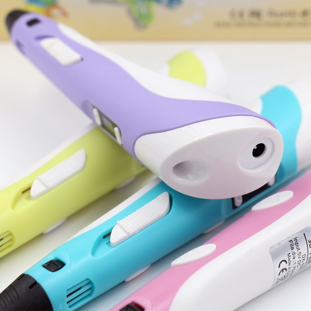 新しい子供向け3Dペン。LCDディスプレイ、電源アダプター、 - Pla Filament のレビューと価格