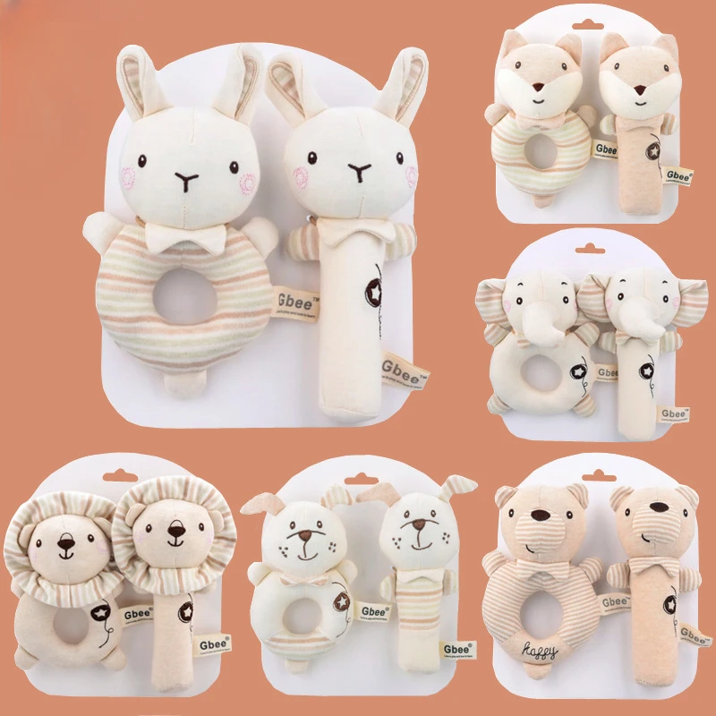 赤ちゃんガラガラソフト漫画かわいいぬいぐるみ動物ガラガラおも - Carriage Bed のレビューと価格